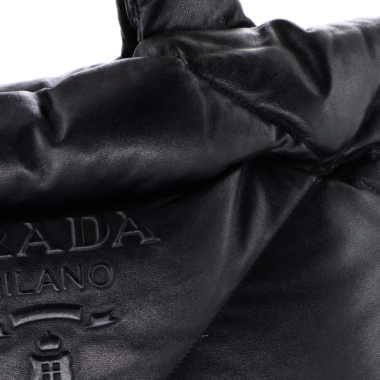 Prada Padded Tote Bag Quilted Nappa Leather Large