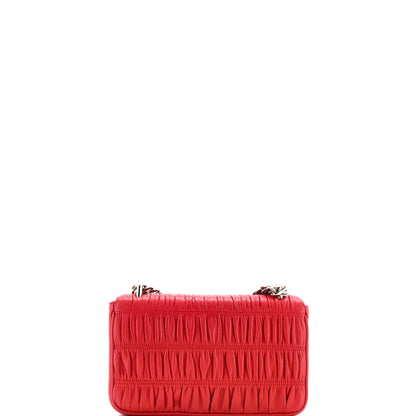 Prada Chain Flap Shoulder Bag Nappa Gaufre Small