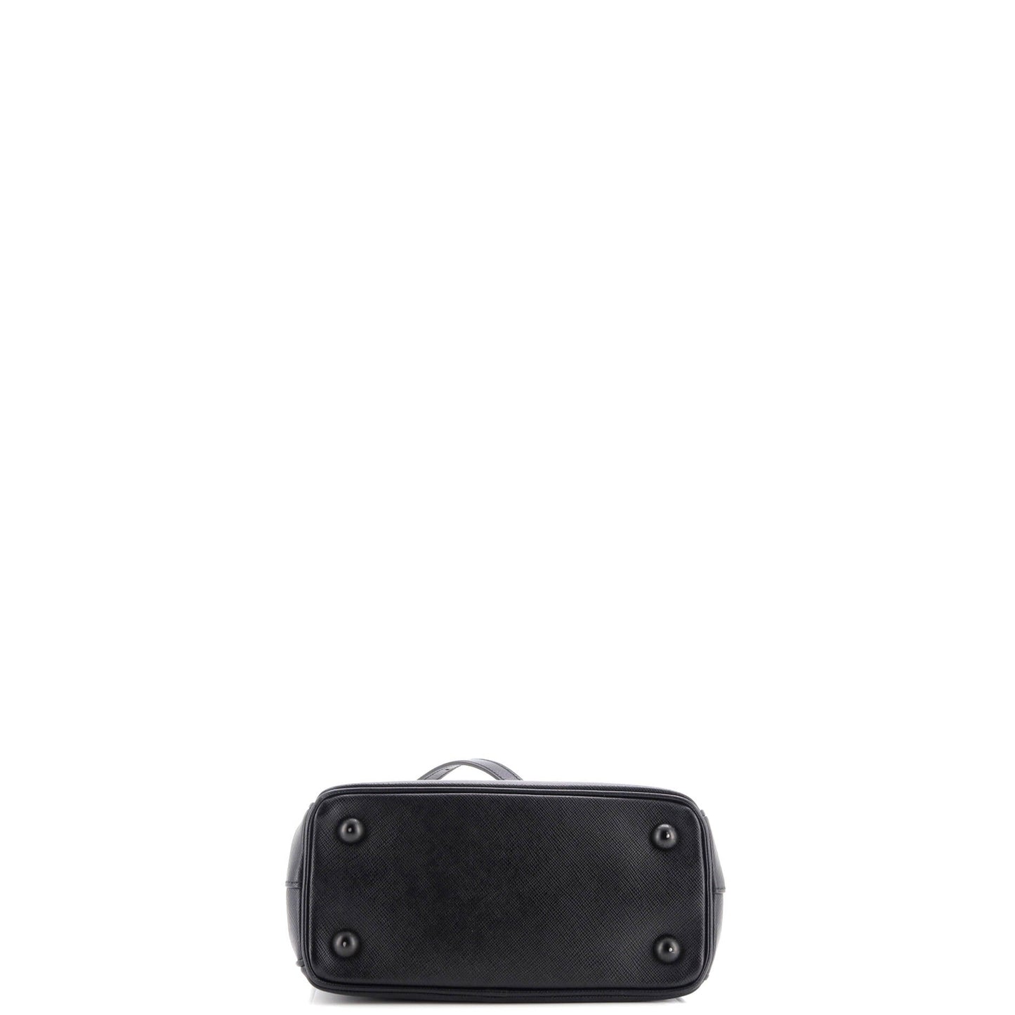 Prada Monochrome Galleria Double Zip Tote Saffiano Leather Mini