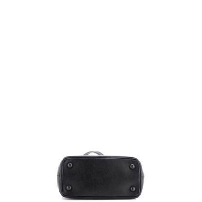 Prada Monochrome Galleria Double Zip Tote Saffiano Leather Mini