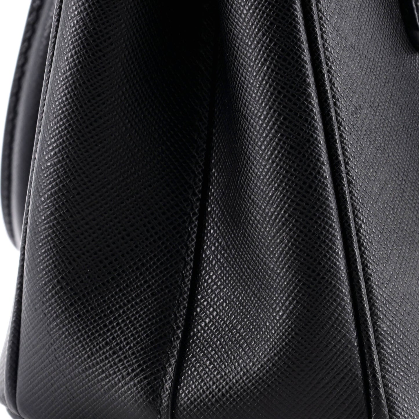 Prada Monochrome Galleria Double Zip Tote Saffiano Leather Mini