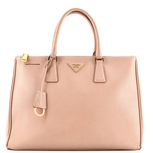 Prada Double Zip Lux Tote Saffiano Leather Large