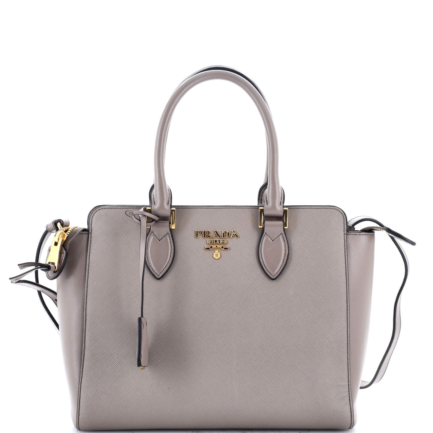 Prada Convertible Tote Saffiano with Soft Calf Small