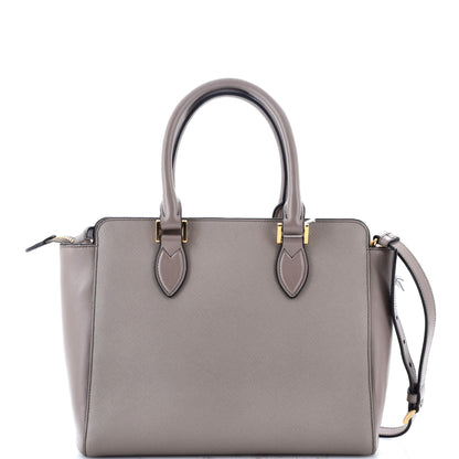 Prada Convertible Tote Saffiano with Soft Calf Small