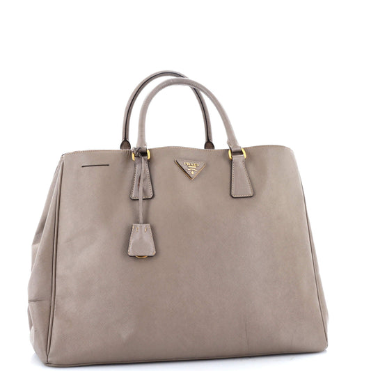 Prada Double Zip Lux Tote Saffiano Leather XL