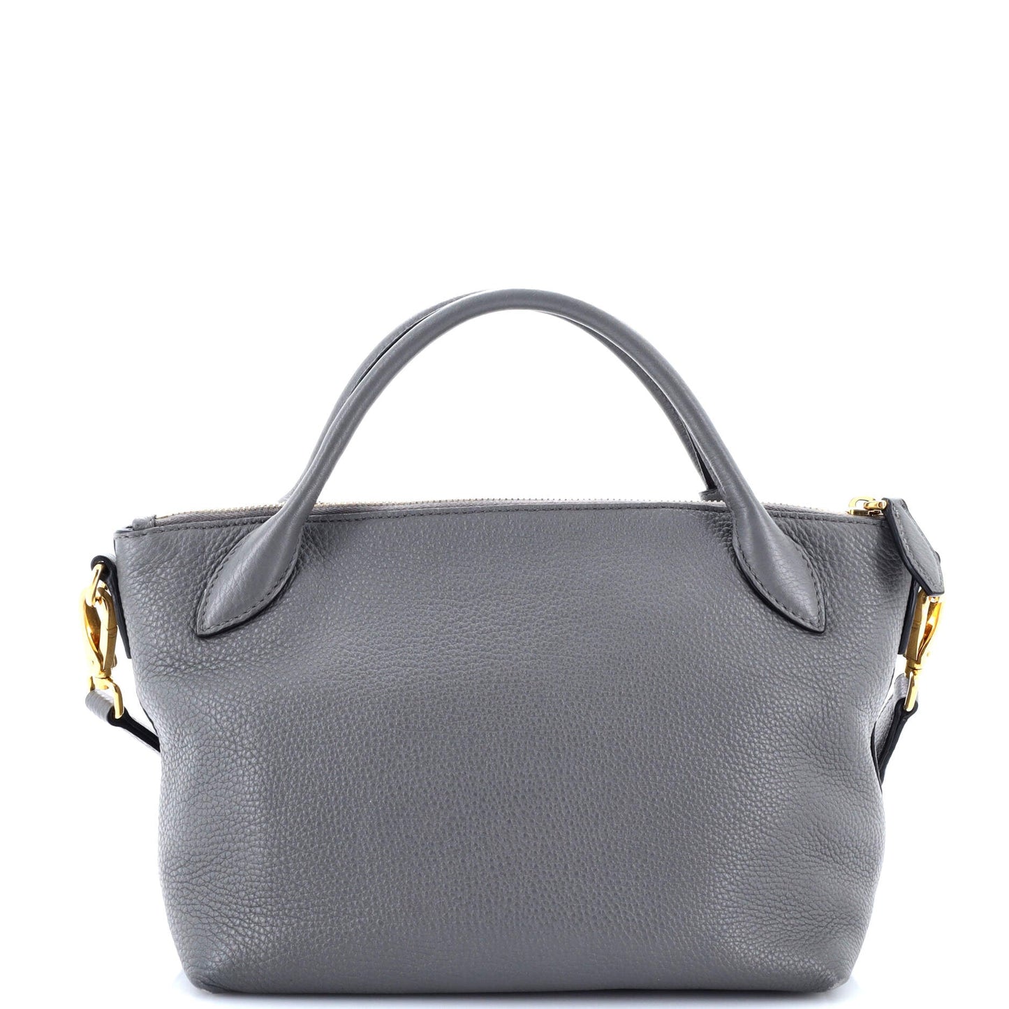 Prada Dual Strap Zip Tote Vitello Daino Small