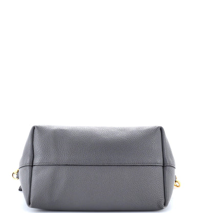 Prada Dual Strap Zip Tote Vitello Daino Small