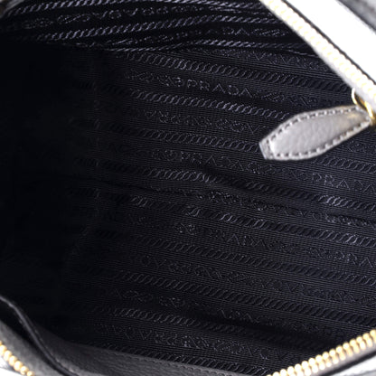 Prada Dual Strap Zip Tote Vitello Daino Small