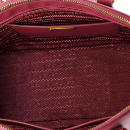 Prada Double Zip Lux Tote Saffiano Leather Medium
