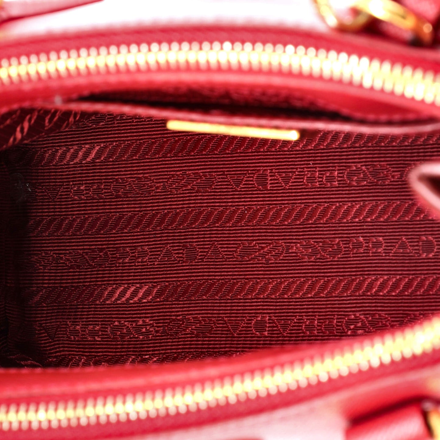 Prada Galleria Double Zip Tote Saffiano Leather Mini