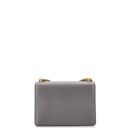 Prada Envelope Flap Chain Shoulder bag Saffiano Leather Small