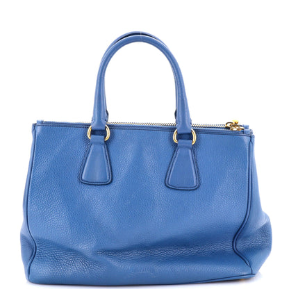 Prada Double Zip Convertible Tote Vitello Daino Large
