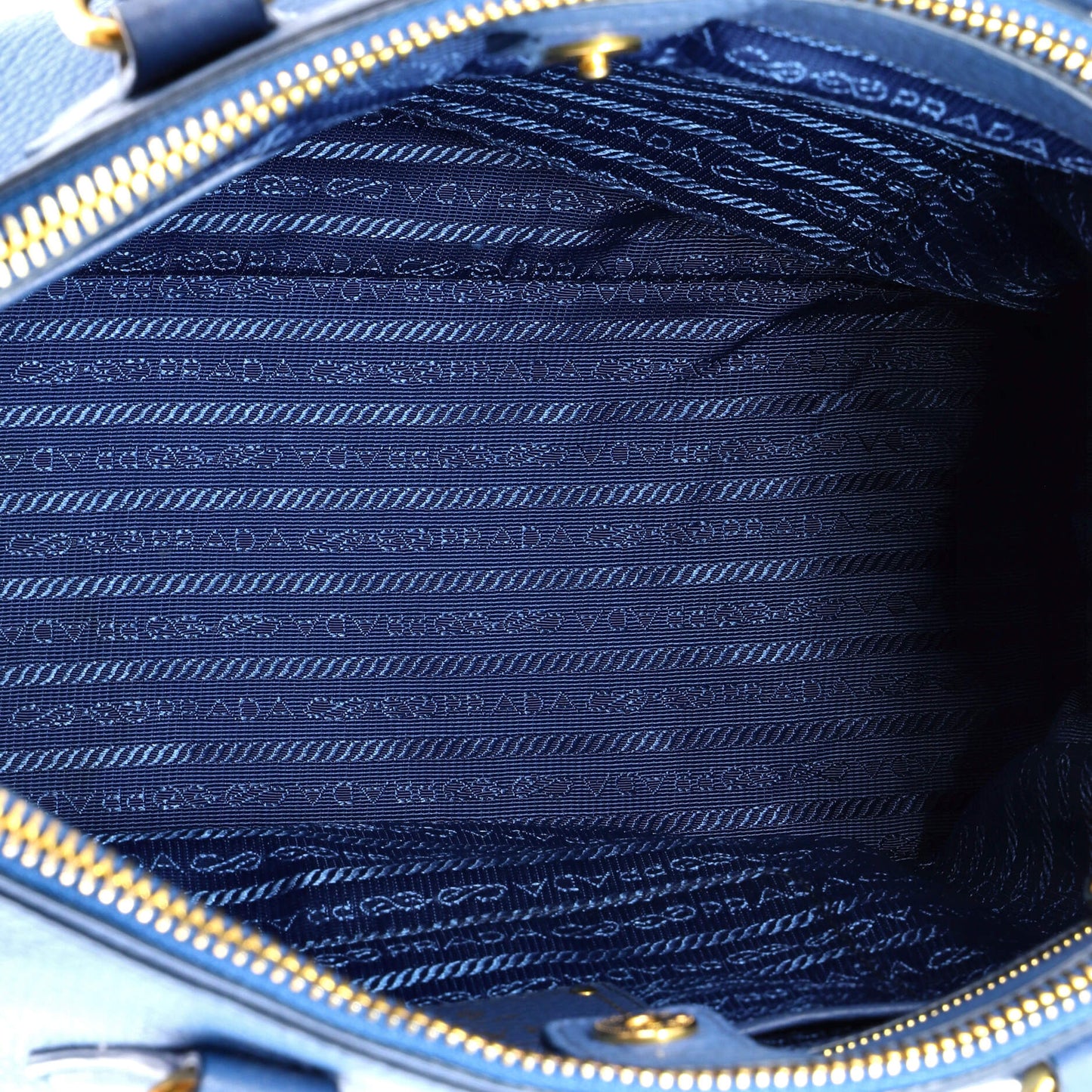 Prada Double Zip Convertible Tote Vitello Daino Large