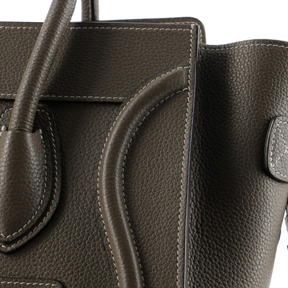 Celine Luggage Bag Grainy Leather Micro