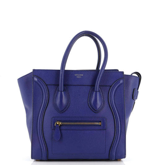 Celine Luggage Bag Grainy Leather Micro