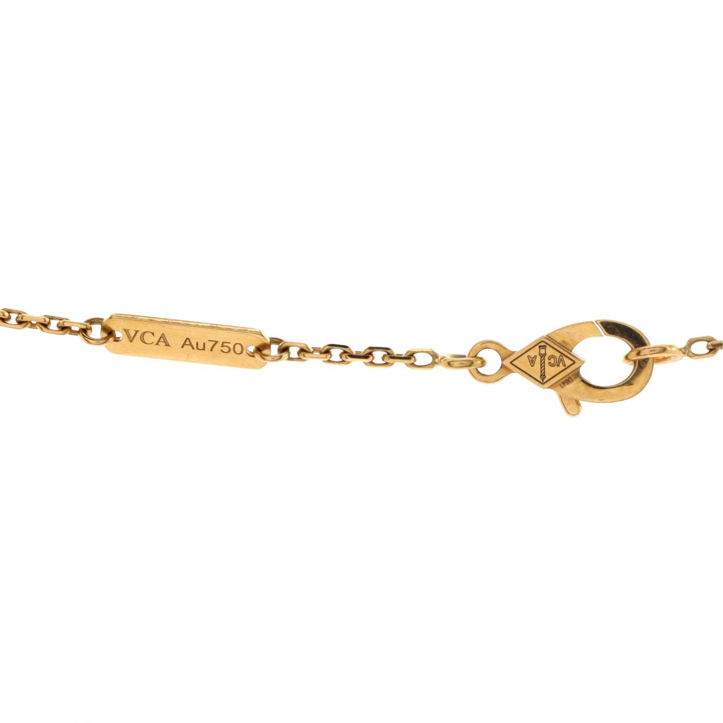 VAN CLEEF ヴィンテージ アルハンブラ ネックレス 18Kブルー