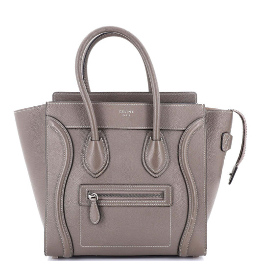 Celine Luggage Bag Grainy Leather Micro