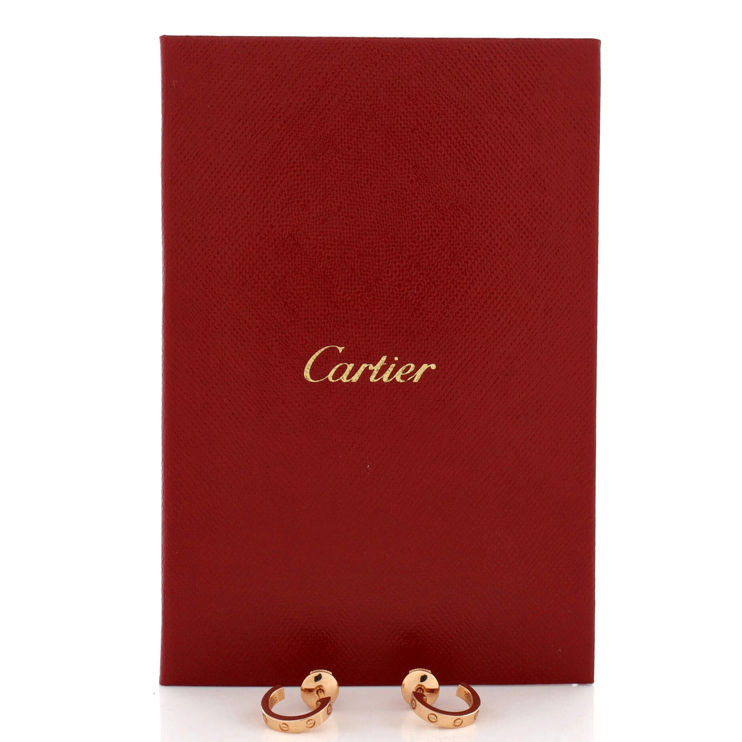 CARTIERラブフープ ピアス 18Kローズゴールド