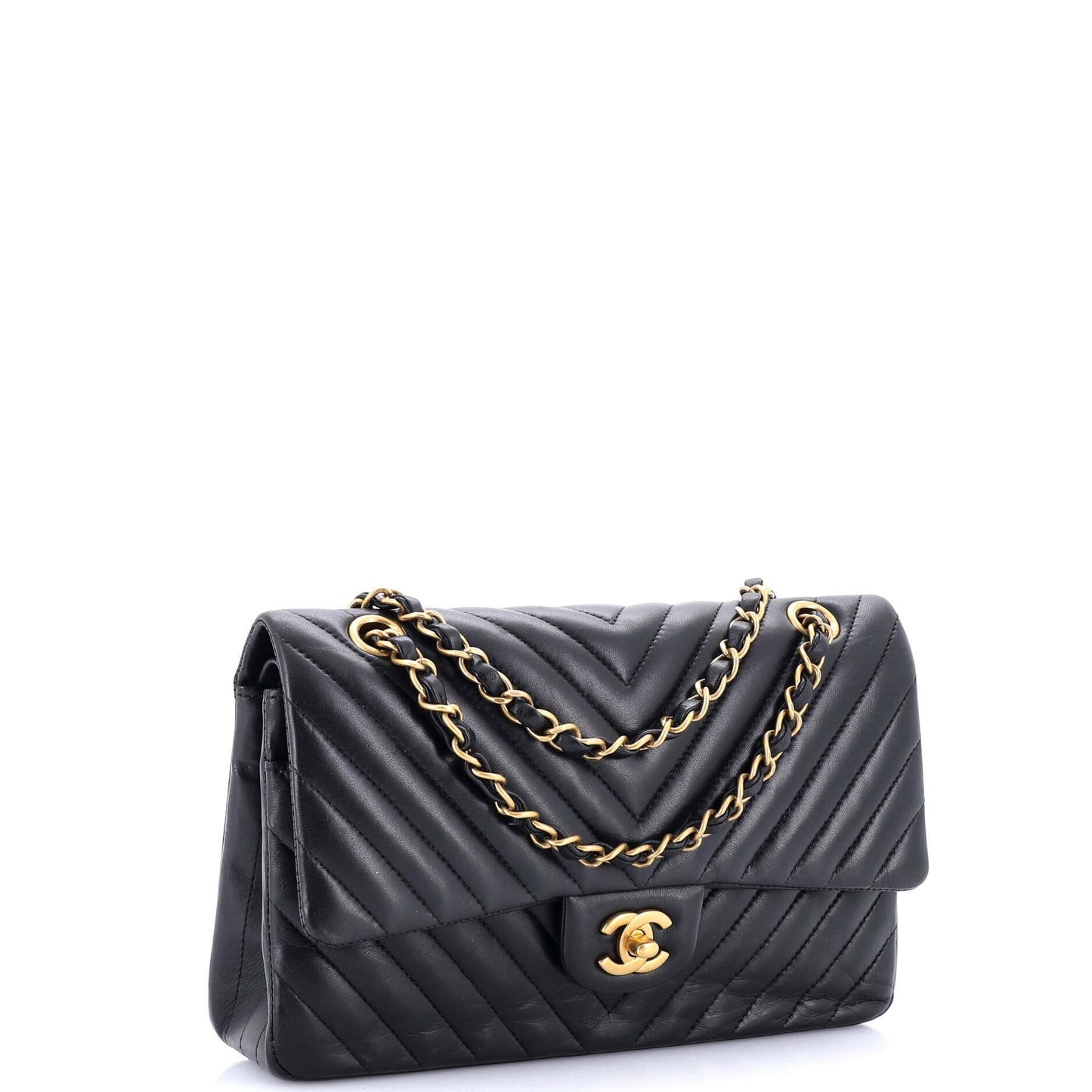 CHANELシェブロン ショルダーバッグ