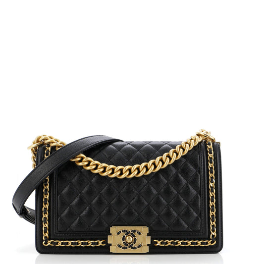 CHANELキャビアスキン ショルダーバッグ