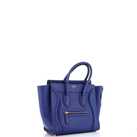 Celine Luggage Bag Grainy Leather Micro