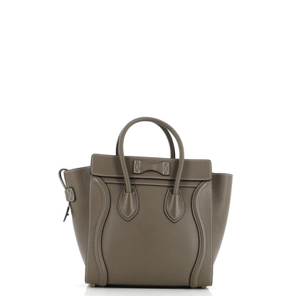 Celine Luggage Bag Grainy Leather Micro