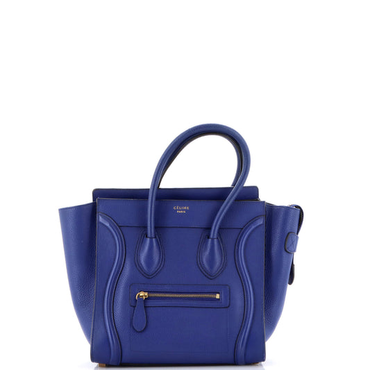 Celine Luggage Bag Grainy Leather Micro