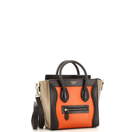 Celine Luggage Bag Smooth Leather Nano