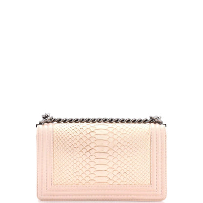 CHANELボーイ パイソン オールドミディアム
