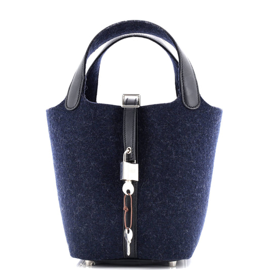 HERMESピコタンロックバッグ フェルトレザー PM