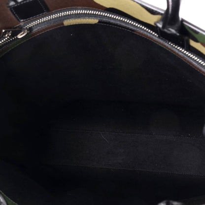 Celine Vertical Cabas Tote Camouflage Coated Canvas Medium