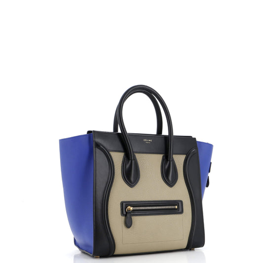 Celine Tricolor Luggage Bag Leather Mini