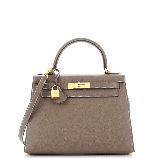 HERMES ケリーグレー ゴールド 28