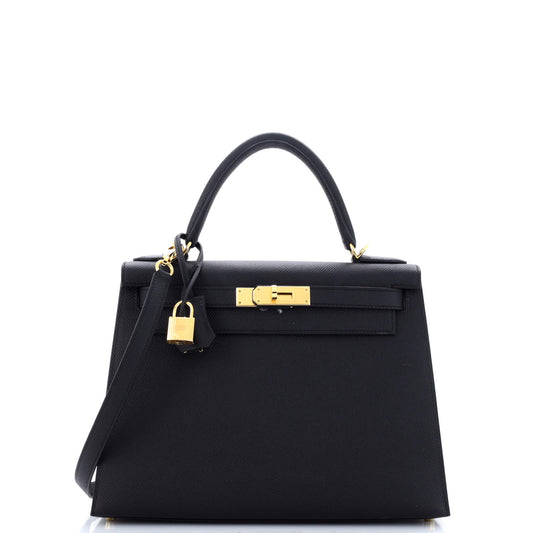 HERMES ケリーブラック ゴールド 28