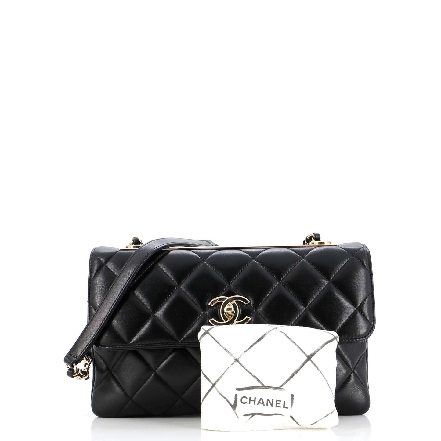 【未使用同様】CHANEL CCトレンディ ラムスキン