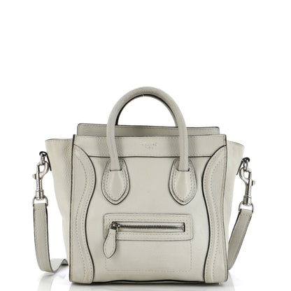 Celine Luggage Bag Grainy Leather Nano