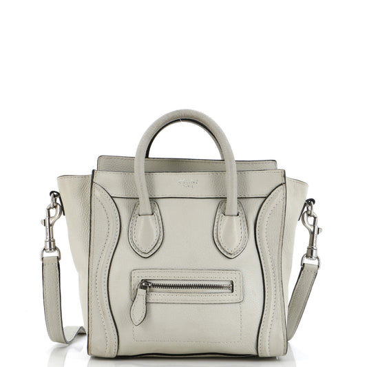 Celine Luggage Bag Grainy Leather Nano