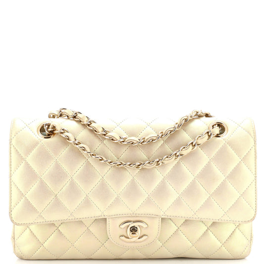 CHANEL イリディセントダブルフラップ