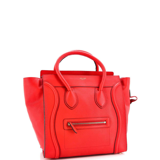 Celine Luggage Bag Grainy Leather Mini