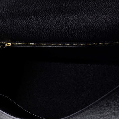 HERMES ケリーブラック ゴールド 28