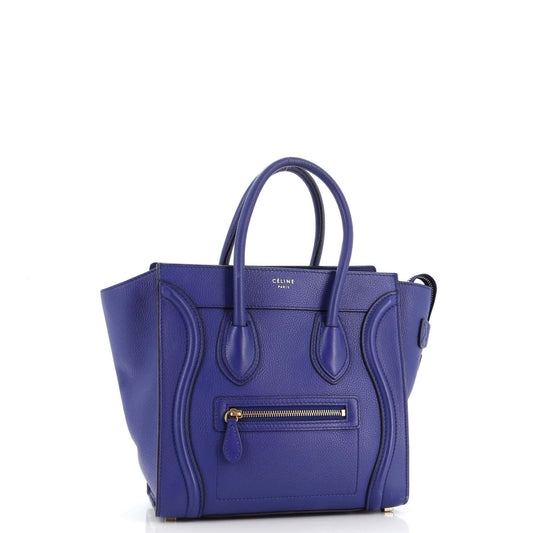 Celine Luggage Bag Grainy Leather Micro