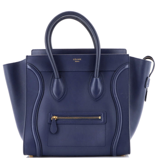 Celine Luggage Bag Grainy Leather Mini