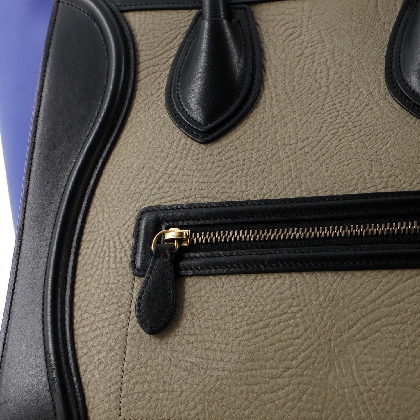 Celine Tricolor Luggage Bag Leather Mini