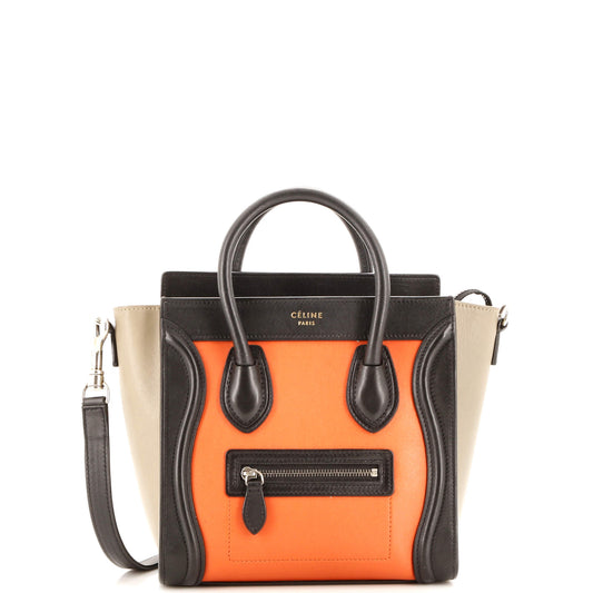 Celine Luggage Bag Smooth Leather Nano