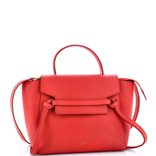 Celine Belt Bag Textured Leather Micro