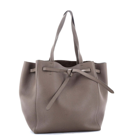 Celine Phantom Tie Cabas Tote Leather Small