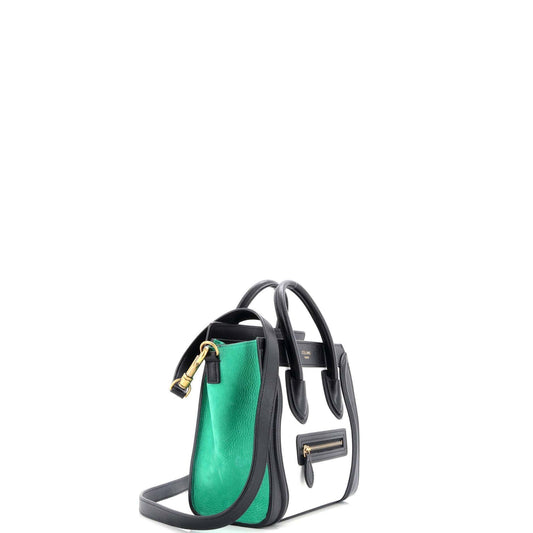 Celine Tricolor Luggage Bag Leather Nano