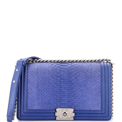 CHANEL ボーイズ パイソン ニューミディアム