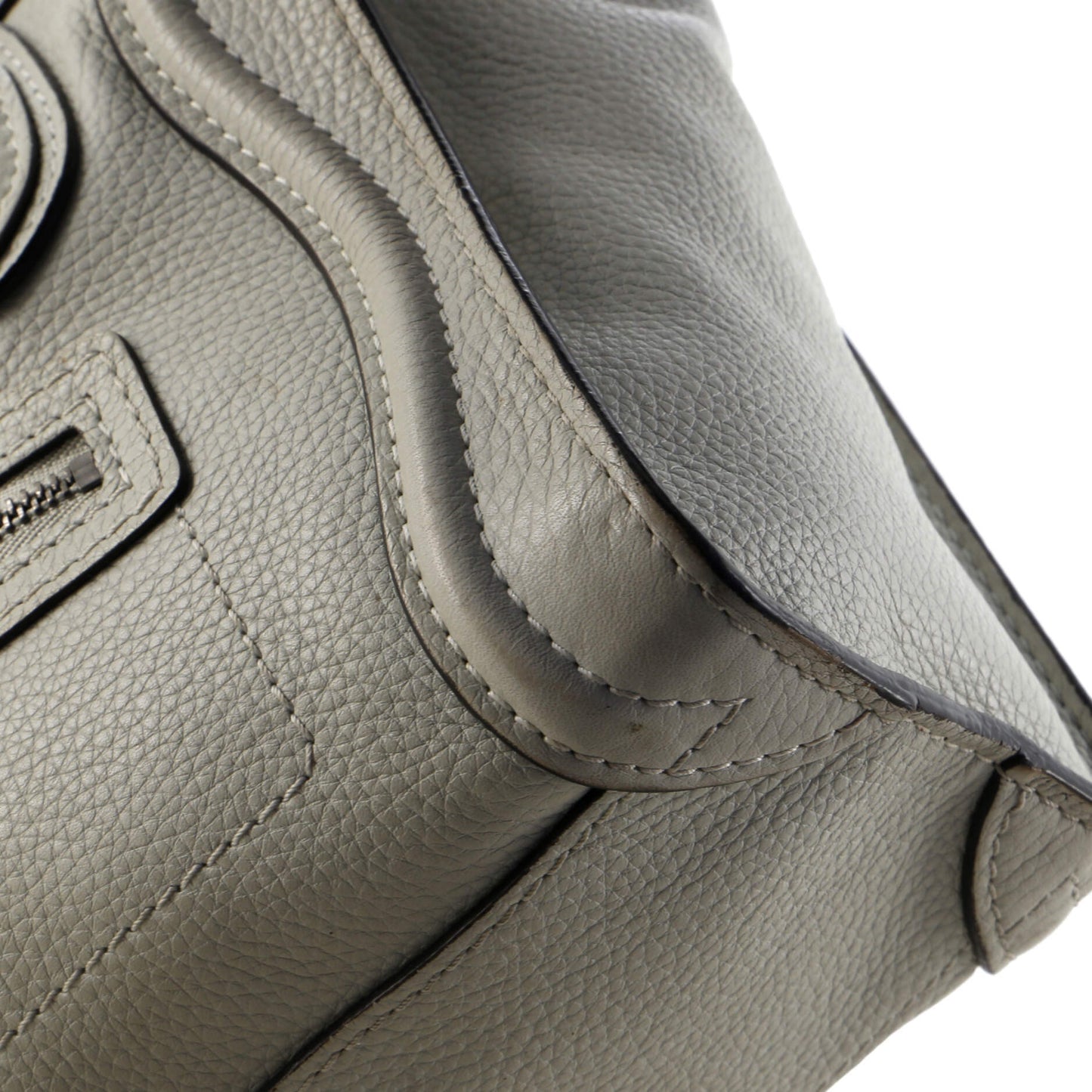 Celine Luggage Bag Grainy Leather Nano