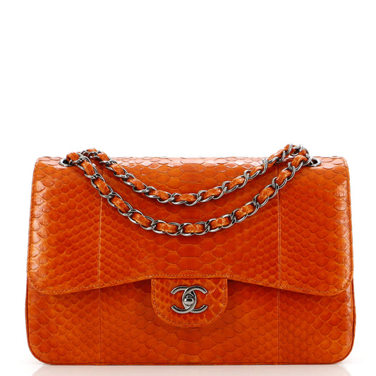 CHANELパイソン ショルダーバッグ